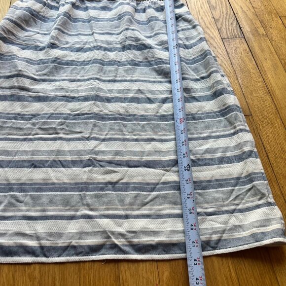 Theory size 10 Melaena Haviana Striped Spaghetti Strap Knee Length Dress - Picture 6 of 14